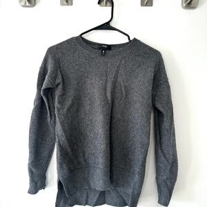 Aqua Cashmere Gray Neck Sweater